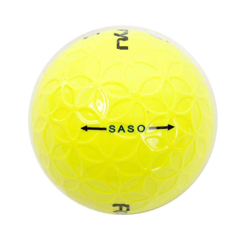 サソー（SASO）（メンズ、レディース、キッズ）ゴルフボール SASO Runryu 3個入り イエローL 