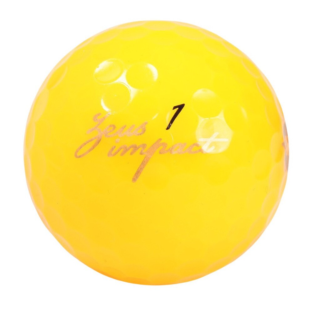 キャスコ（KASCO）（メンズ）ゴルフボール 高反発 Zeusimpact2ボール オレンジ 3P