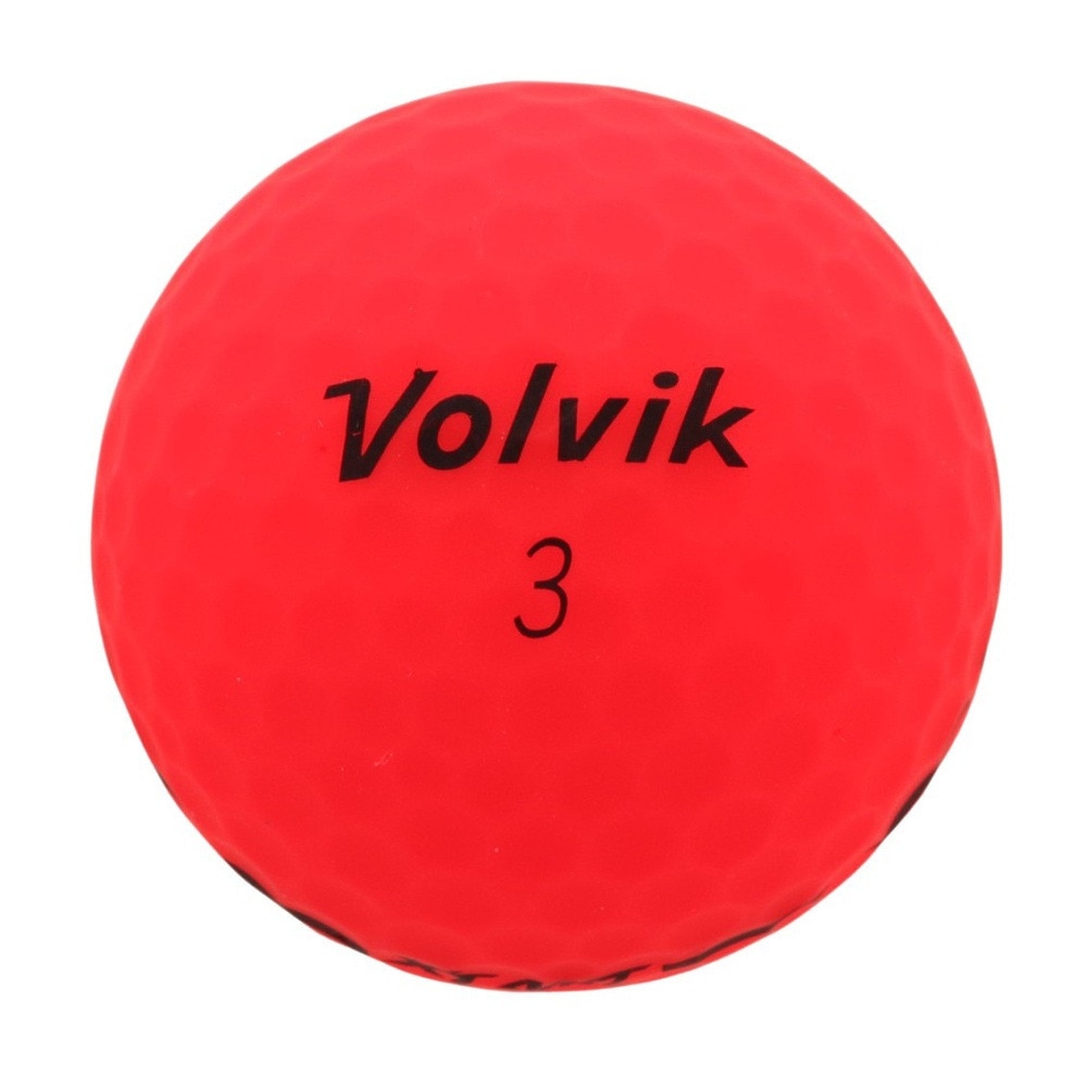 ボルビック（Volvik）（メンズ、レディース）ゴルフ ボール ビビット VIVID XT AMT 3個入り レッド