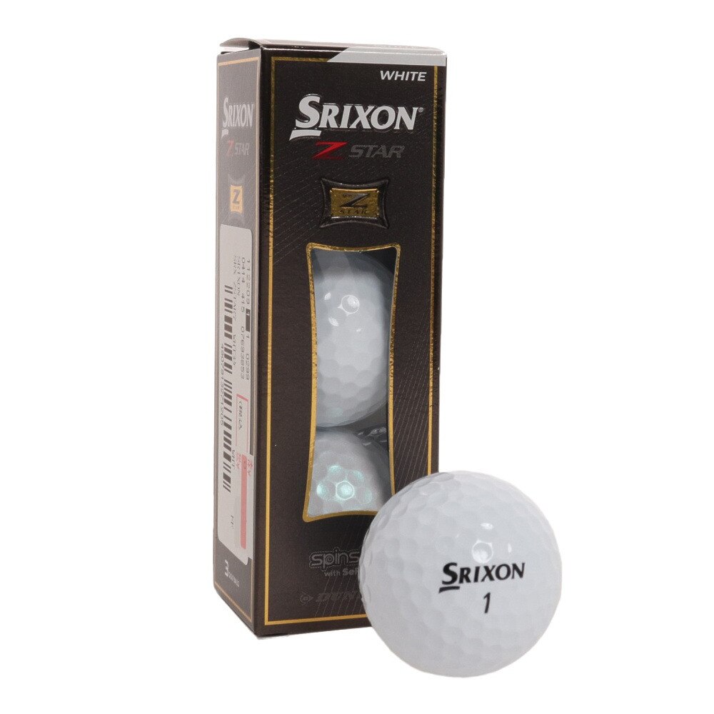 スリクソン（SRIXON）（メンズ）Z-STAR ボール ホワイト 3個入り
