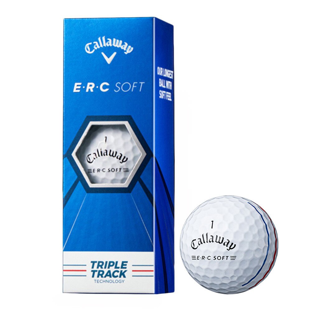 キャロウェイ（CALLAWAY）（メンズ）E・R・C SOFT ボール 3個入り BL ERCSOFT 21 TRIPLETRACK 3ケ