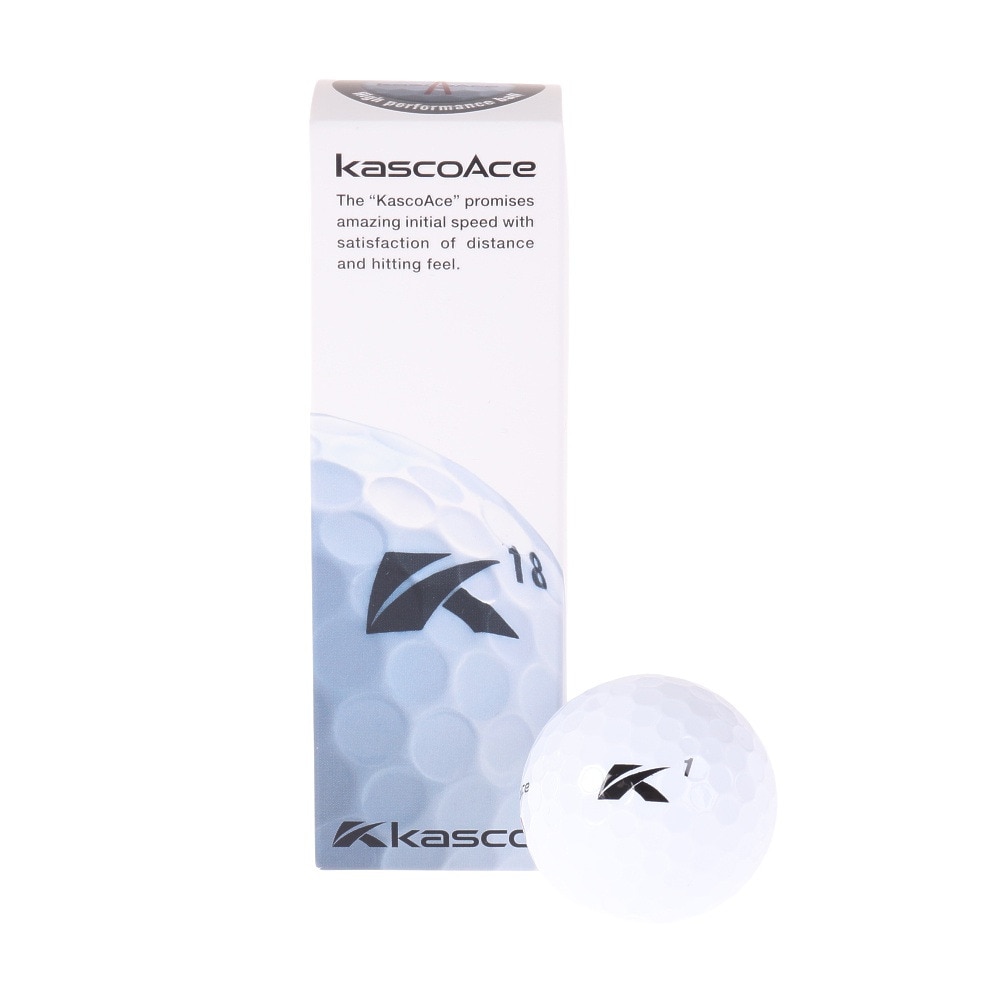 ゴルフボール Kascoace 3個入り キャスコ ゴルフ用品はヴィクトリアゴルフ