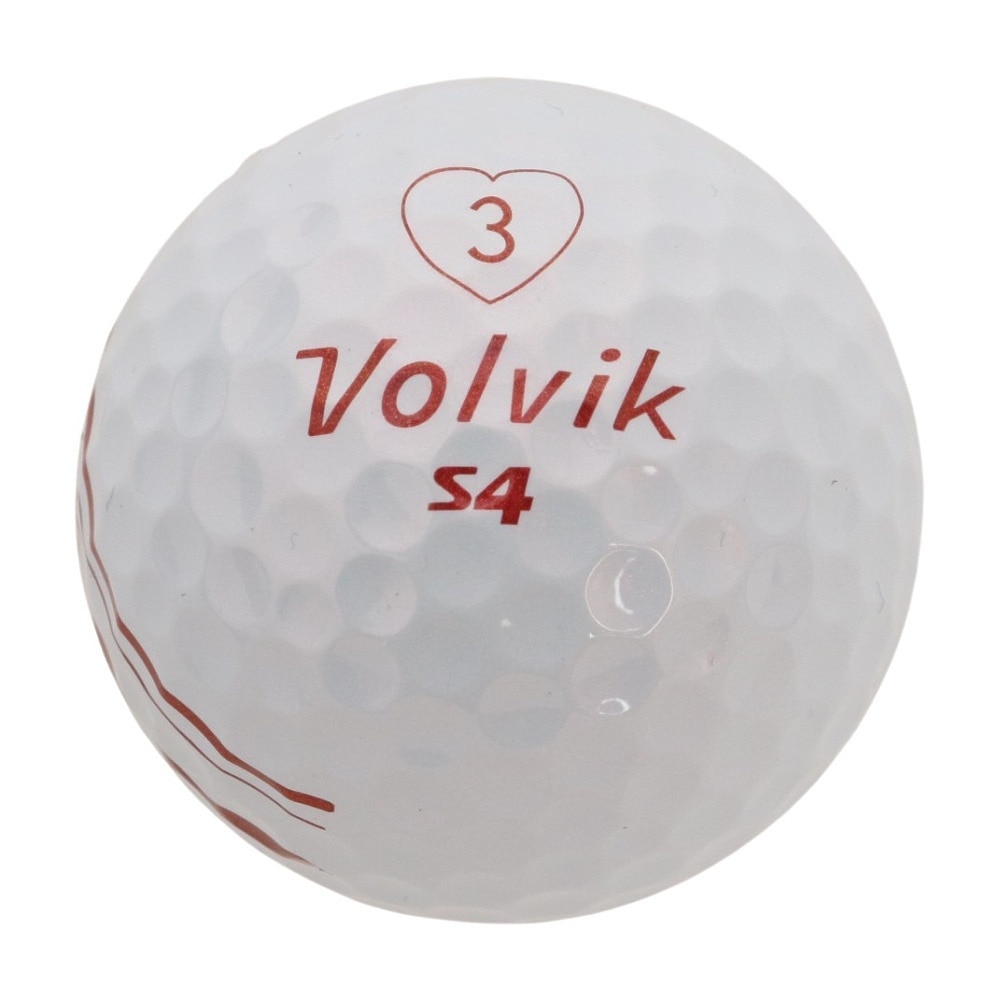 ボルビック（Volvik）（メンズ）ゴルフボール NEW S4 3個入り 21 SL WHT