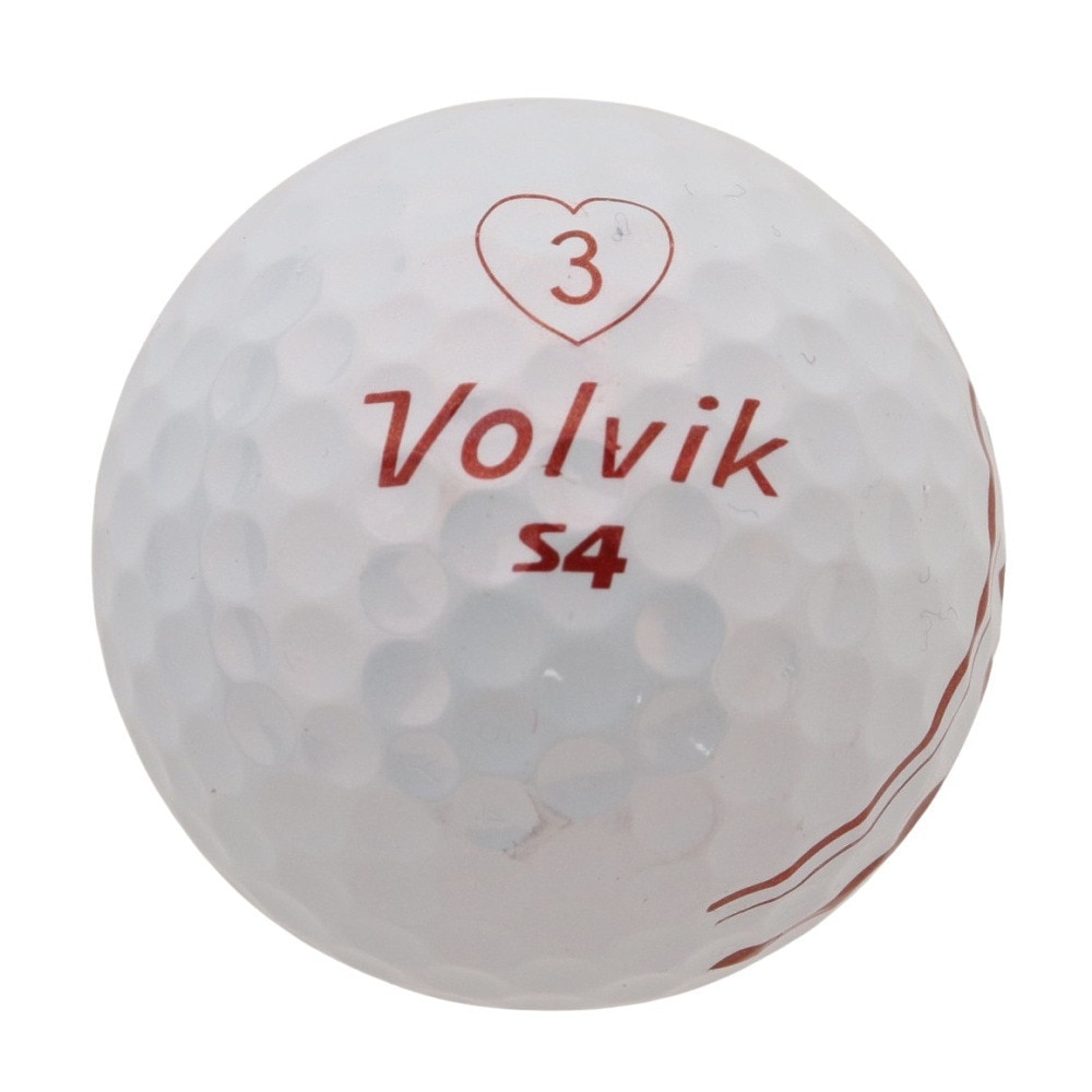 ボルビック（Volvik）（メンズ）ゴルフボール NEW S4 3個入り 21 SL WHT
