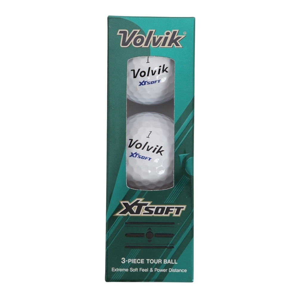 ボルビック（Volvik）（メンズ）ゴルフボール XT SOFT 3個入り SL WHT