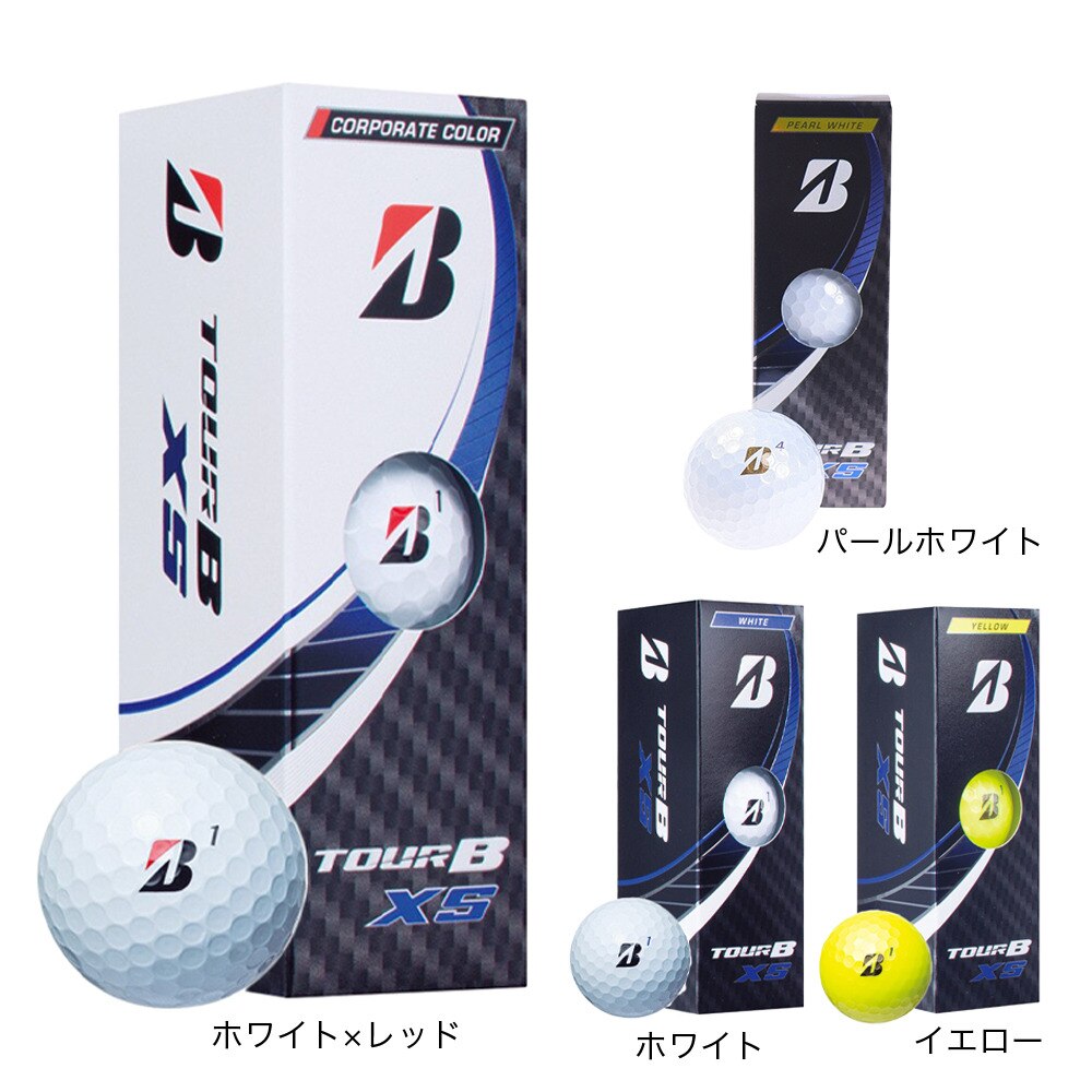 ブリヂストンゴルフ（BRIDGESTONE GOLF）（メンズ）ゴルフボール TOUR B XS 3個入り S2CXJ 3P