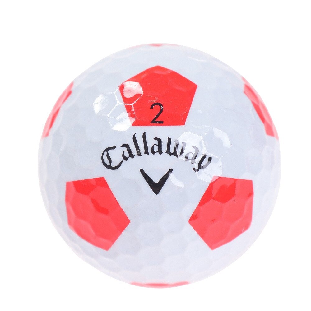キャロウェイ（CALLAWAY）（メンズ）CHROME SOFT トゥルービス ボール 3個入り BL CHRM SFT 22 TRUVIS RED 3B