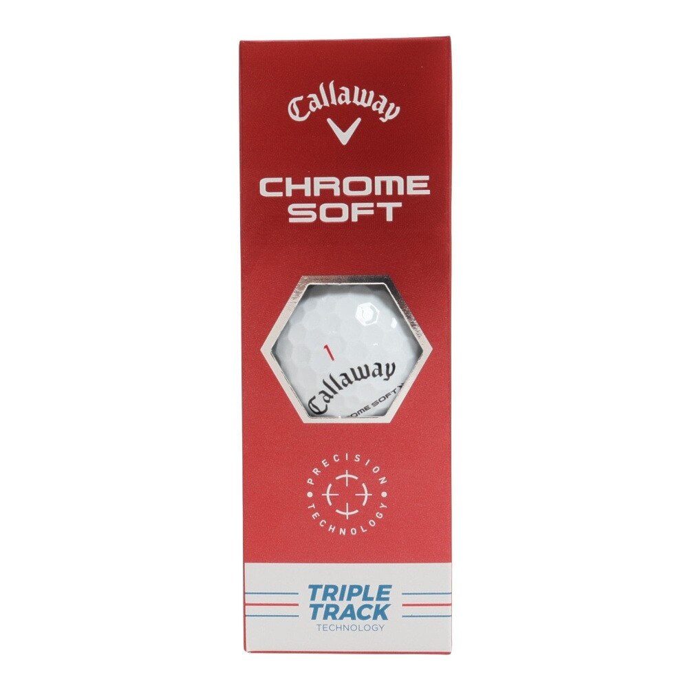 キャロウェイ（CALLAWAY）（メンズ）CHROME SOFT トリプル・トラック ボール BL CHRM SFT 22TRPLTRK 3B スリーブ(3個入り)