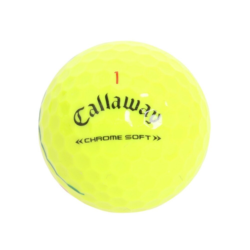 キャロウェイ（CALLAWAY）（メンズ）CHROME SOFT トリプル・トラック イエロー ボール 3個入り BL CHRM SFT YLW 22TRPLTRK 3B