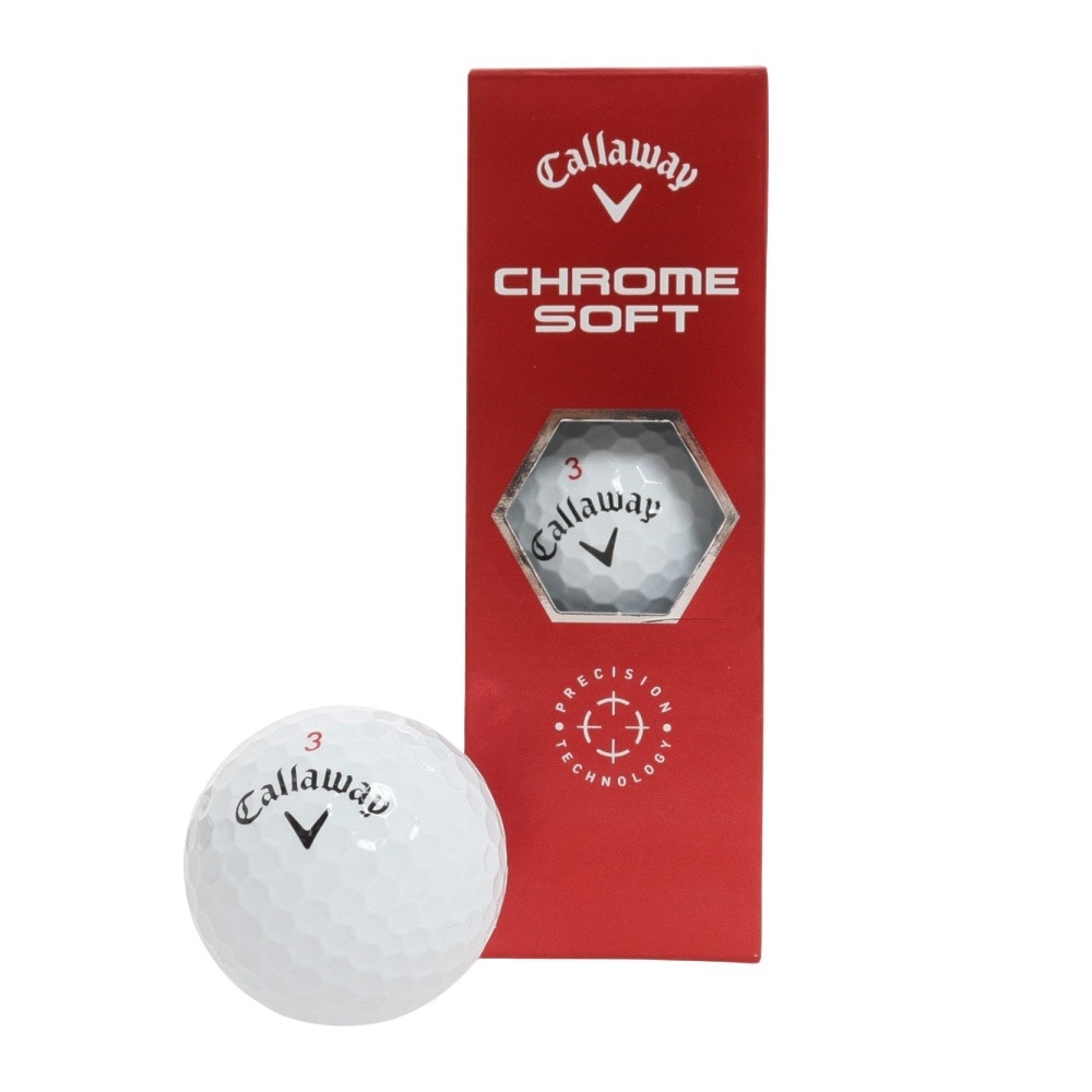 キャロウェイ（CALLAWAY）（メンズ）CHROME SOFT ボール 3個入り BL CHROME SOFT 22 3B