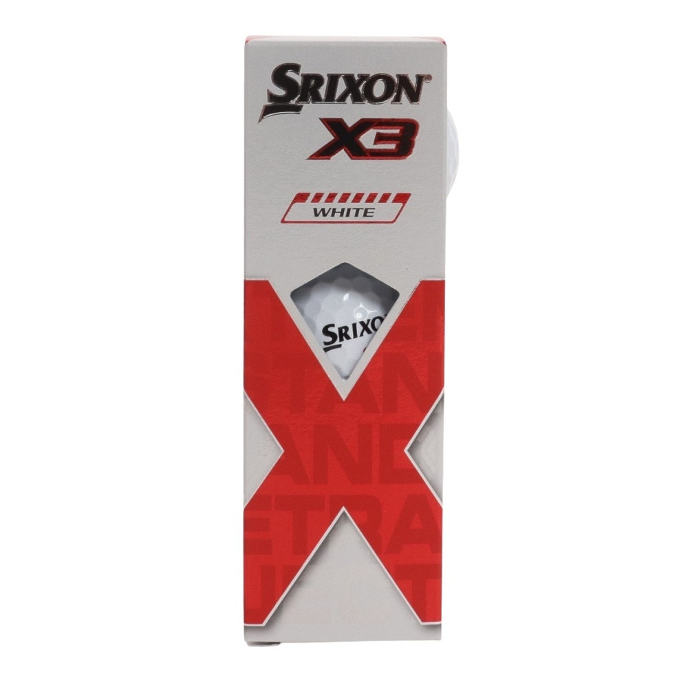 スリクソン（SRIXON）（メンズ）ゴルフボール エックス3 スリーブ X3 SN X3 WH