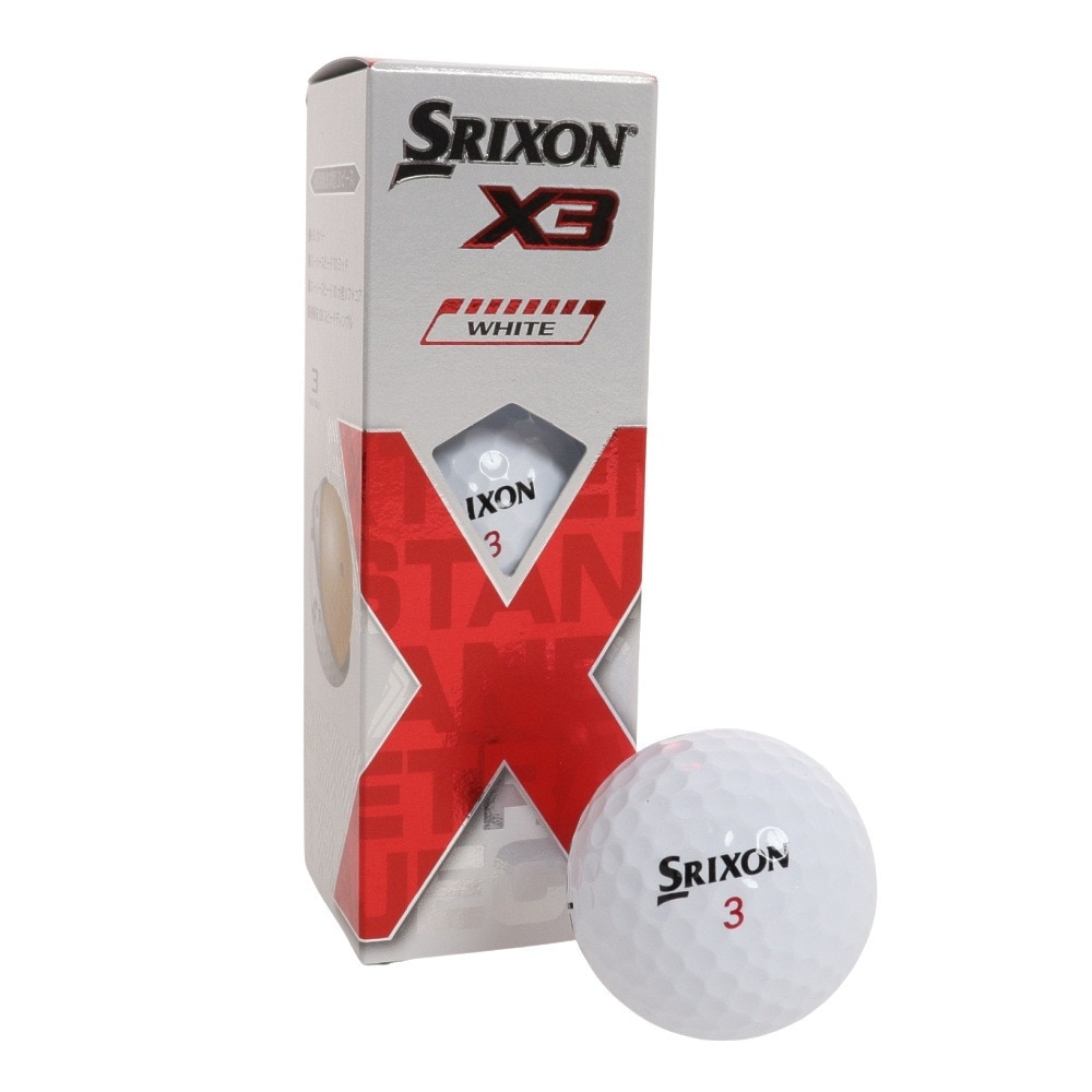 スリクソン（SRIXON）（メンズ）ゴルフボール エックス3 スリーブ X3 ...