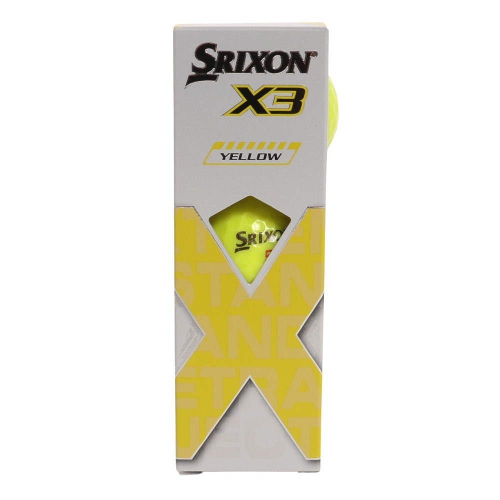 スリクソン（SRIXON）（メンズ）ゴルフボール エックス3 スリーブ X3 SN X3 YEL