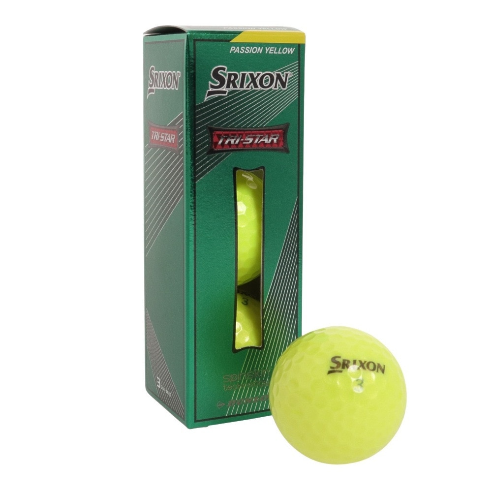 スリクソン（SRIXON）（メンズ）ゴルフボール TRI-STAR トライスター TRS4 SN TRS4 YEL スリーブ(3個入り)