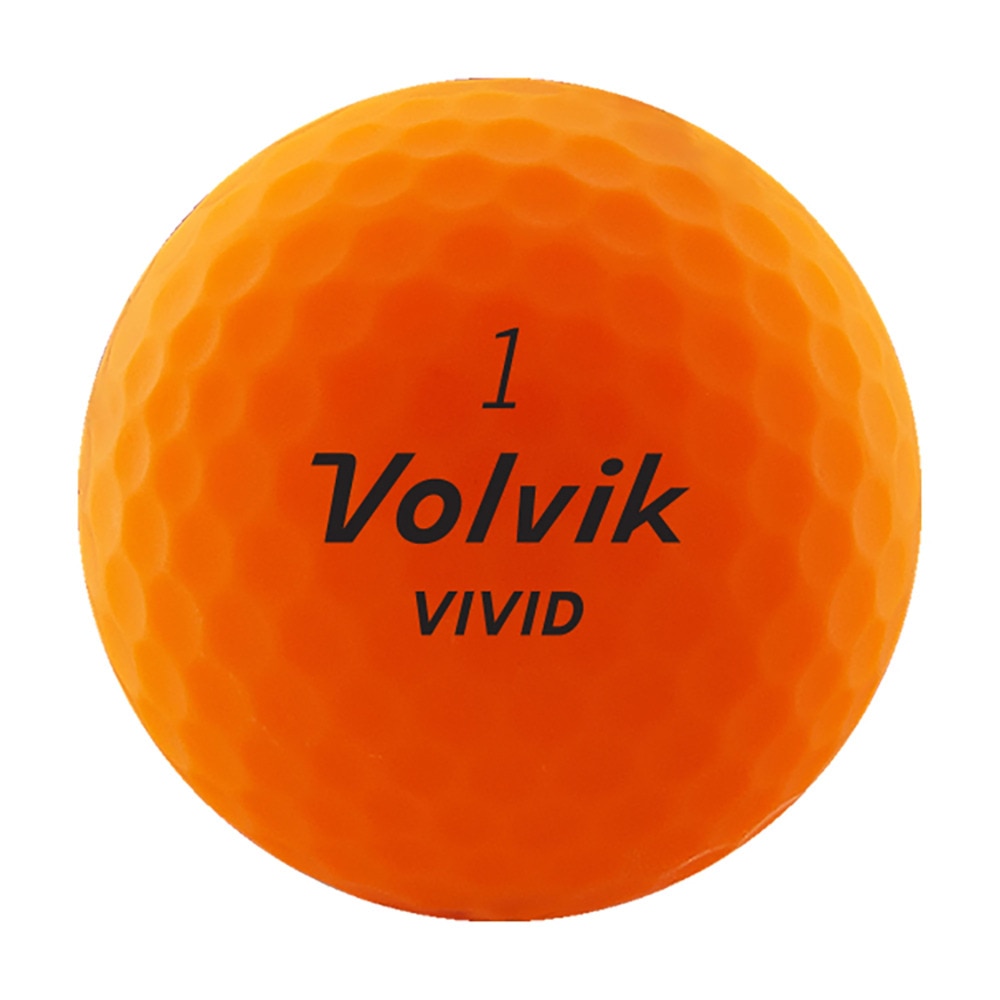 ボルビック（Volvik）（メンズ）VIVID ゴルフボール 3個入り VV5MNA02 ORG