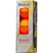 ボルビック（Volvik）（メンズ）VIVID ゴルフボール 3個入り VV5MNA02 ORG