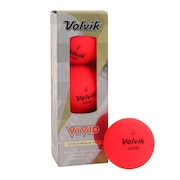 ボルビック（Volvik）（メンズ）VIVID ゴルフボール 3個入り VV5MNA02 RED