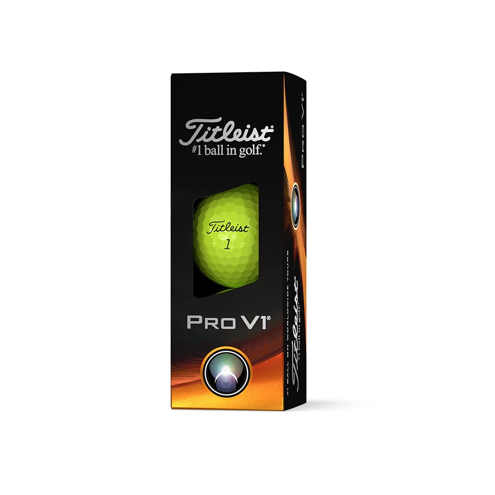 タイトリスト（TITLEIST）（メンズ）ゴルフボール PRO V1 プロV1 イエロー T2128S-3PJ スリーブ(3個入り) ゴルフ 用品はヴィクトリアゴルフ