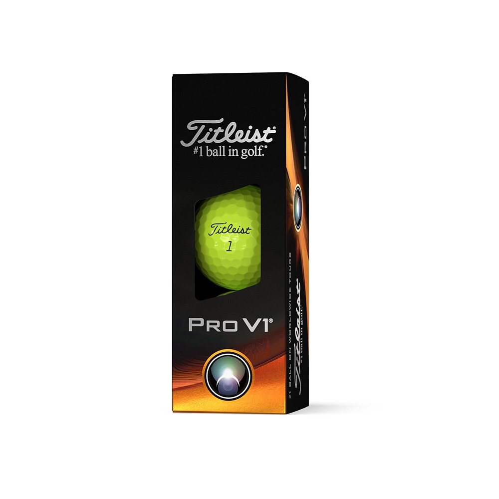 タイトリスト（TITLEIST）（メンズ）ゴルフボール PRO V1 プロV1 イエロー T2128S-3PJ スリーブ(3個入り)