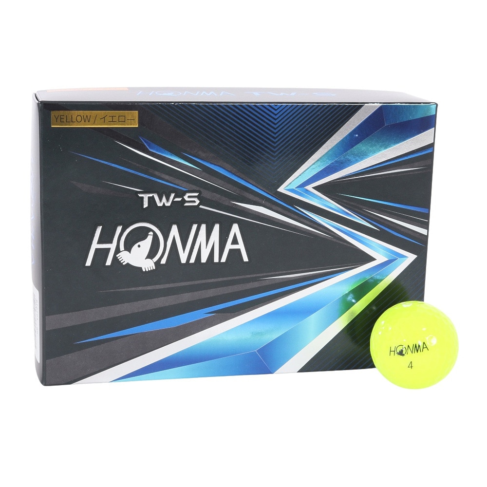 本間ゴルフ（HONMA）（メンズ）TW-Sボール 2021model YE DZ ダース(12個入り)