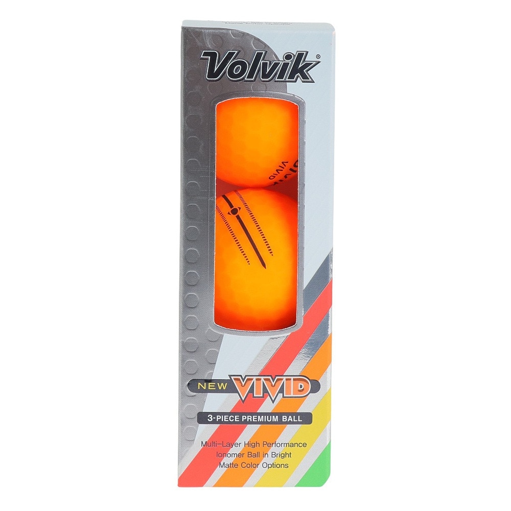 ボルビック（Volvik）（メンズ）ゴルフボール ビビット23 ORG スリーブ(3個入り) VV5PNA04 ORG