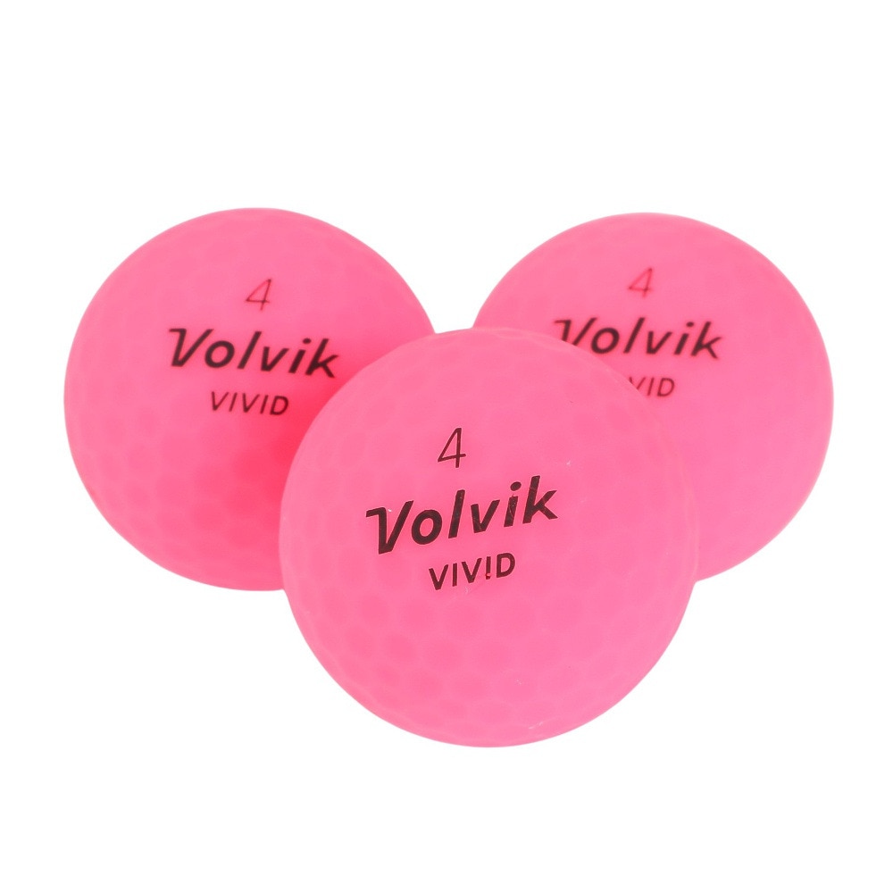 ボルビック（Volvik）（メンズ）ゴルフボール ビビット23 PNK スリーブ(3個入り) VV5PNA04 PNK