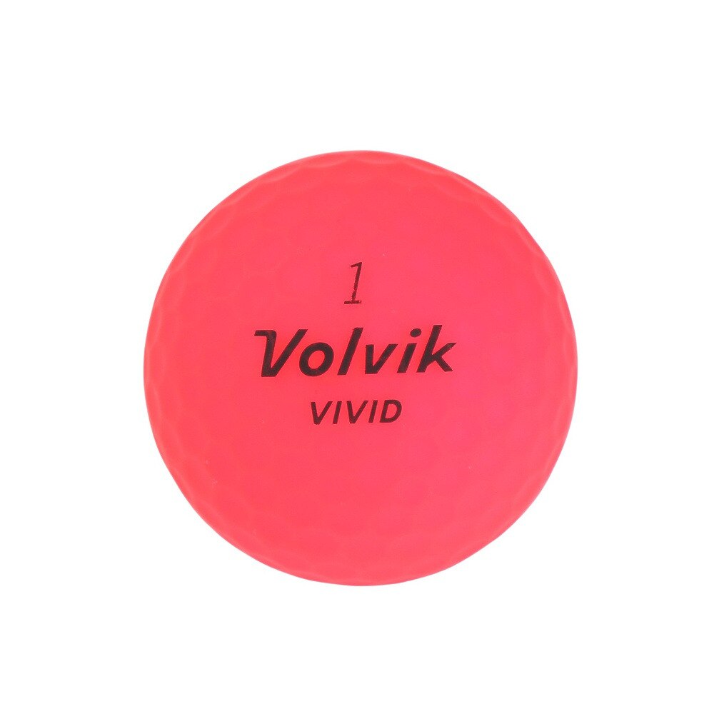 ボルビック（Volvik）（メンズ）ゴルフボール ビビット23 RED スリーブ(3個入り) VV5PNA04 RED