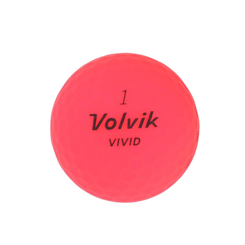 ボルビック（Volvik）（メンズ）ゴルフボール ビビット23 RED スリーブ(3個入り) VV5PNA04 RED