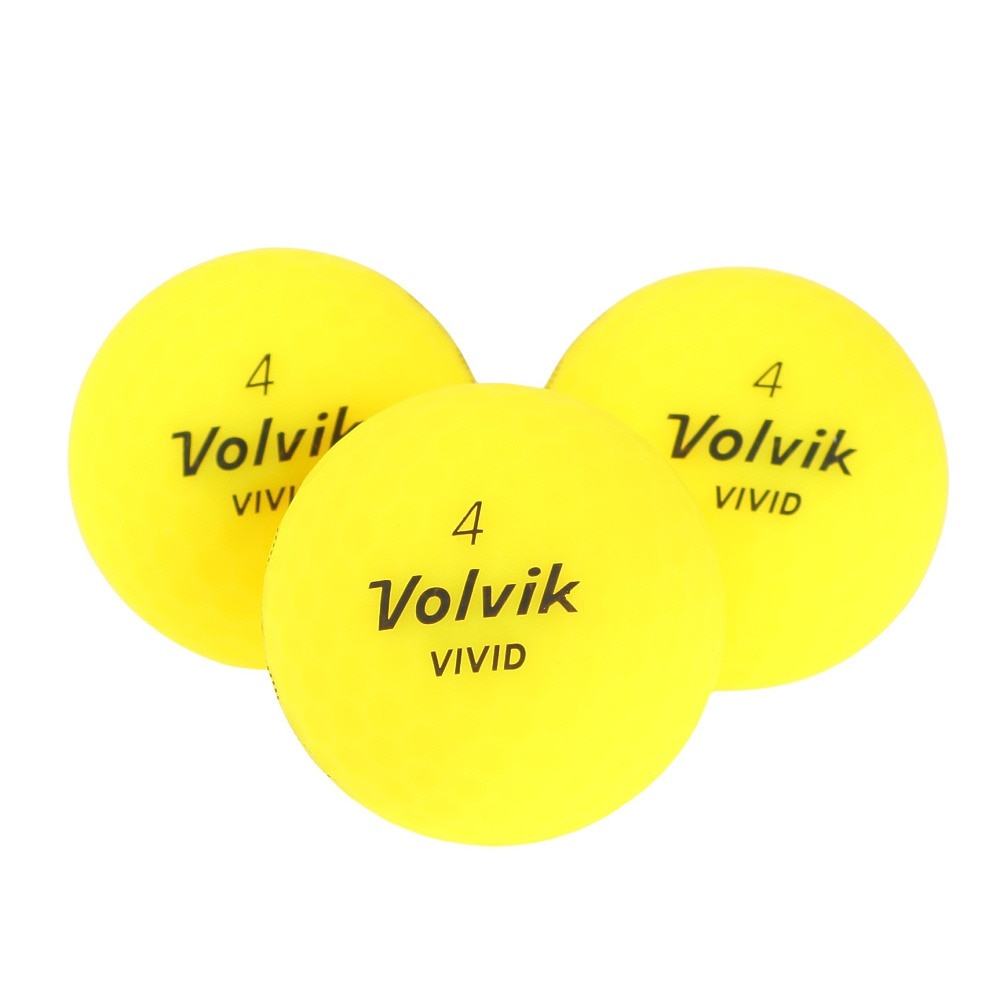 ボルビック（Volvik）（メンズ）ゴルフボール ビビット23 YEL スリーブ(3個入り) VV5PNA04 YEL