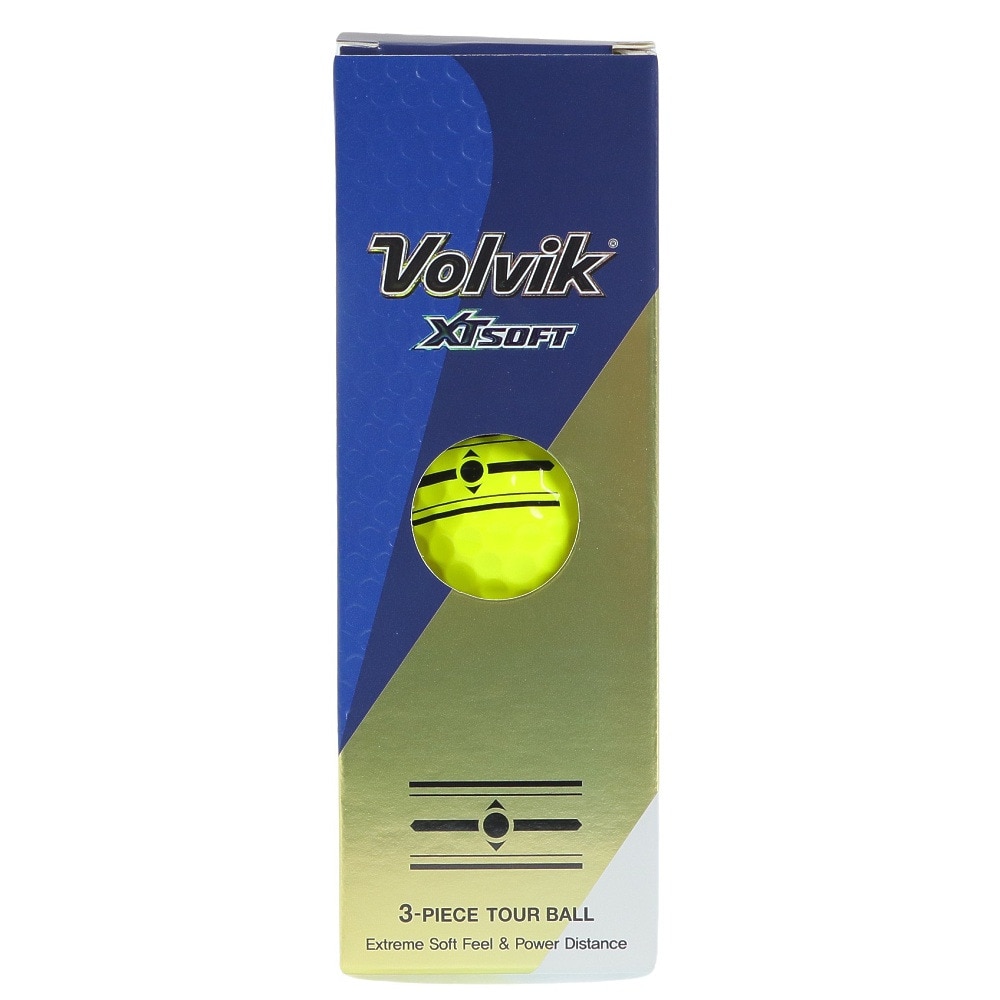ボルビック（Volvik）（メンズ）ゴルフボール XT SOFT 23 YEL スリーブ(3個入り) VV5PNA05 YEL