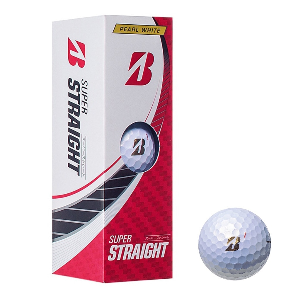 ブリヂストンゴルフ（BRIDGESTONE GOLF）（メンズ）ゴルフボール SUPER STRAIGHT T3GX 3P スリーブ(3個入り)