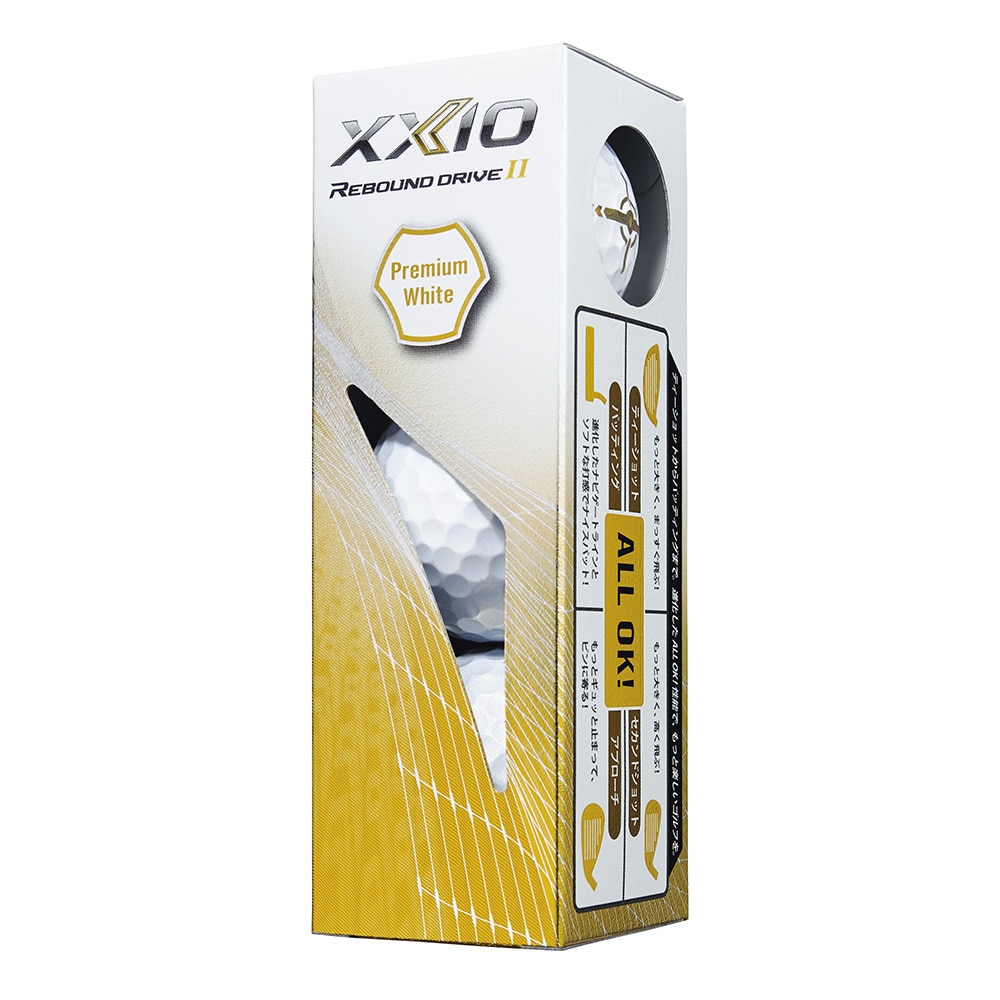ゼクシオ（XXIO）（メンズ）ゴルフボール リバウンド ドライブ2 プレミアムホワイト XN RD2 PWH ダース(12個入り)