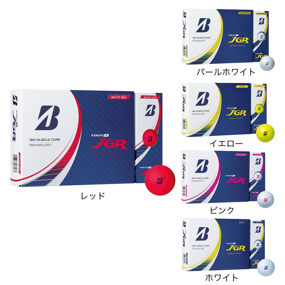 ブリヂストンゴルフ（BRIDGESTONE GOLF）（メンズ、レディース）ゴルフボール 23 TOUR B JGR EC J3GX ダース(12個入り)