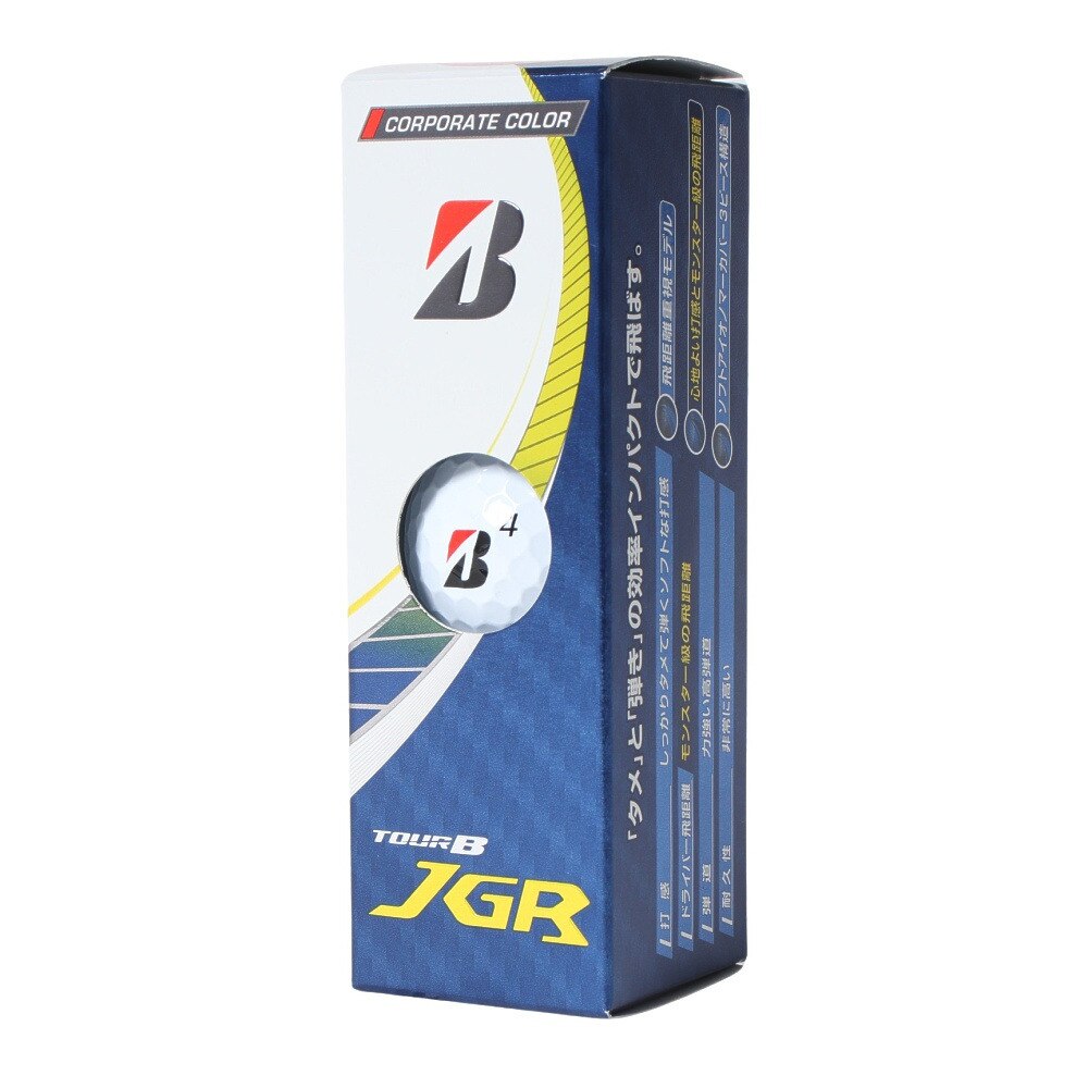 ブリヂストンゴルフ（BRIDGESTONE GOLF）（メンズ、レディース）23 TOUR B JGR CORPORATE COLOR EDITION ホワイト J3CX 3P スリーブ(3個入り)