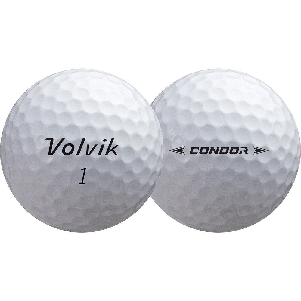 ボルビック（Volvik）（メンズ）ゴルフボール CONDOR 3PC VV5PNA21 WHT スリーブ(3個入り)