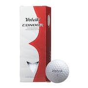 ボルビック（Volvik）（メンズ）ゴルフボール CONDOR 3PC VV5PNA21 WHT スリーブ(3個入り)