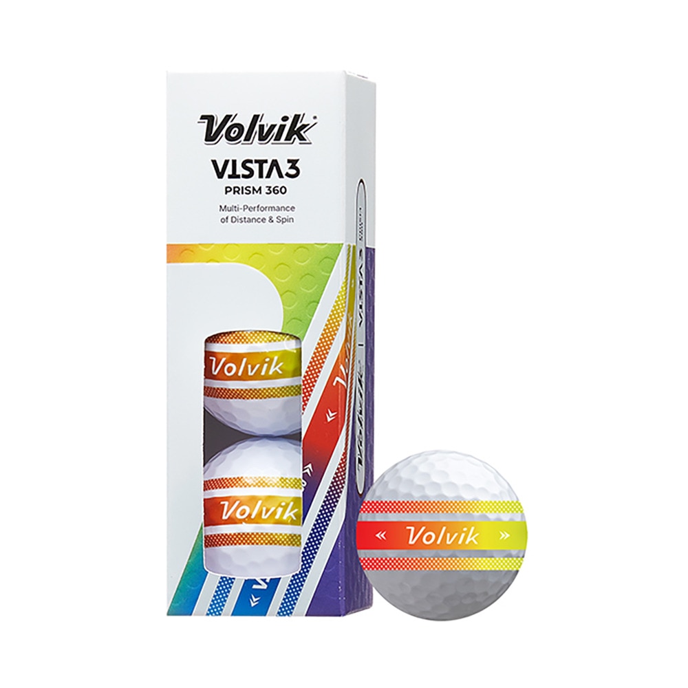 ボルビック（Volvik）（メンズ）ゴルフボール VISTA PRISM VV5PNA23 MLT スリーブ(3個入り)