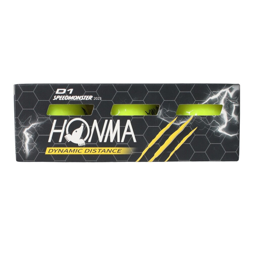 本間ゴルフ（HONMA）（メンズ、レディース）D1 SPEEDMONSTER 2023 0030 YE スリーブ(3個入り)