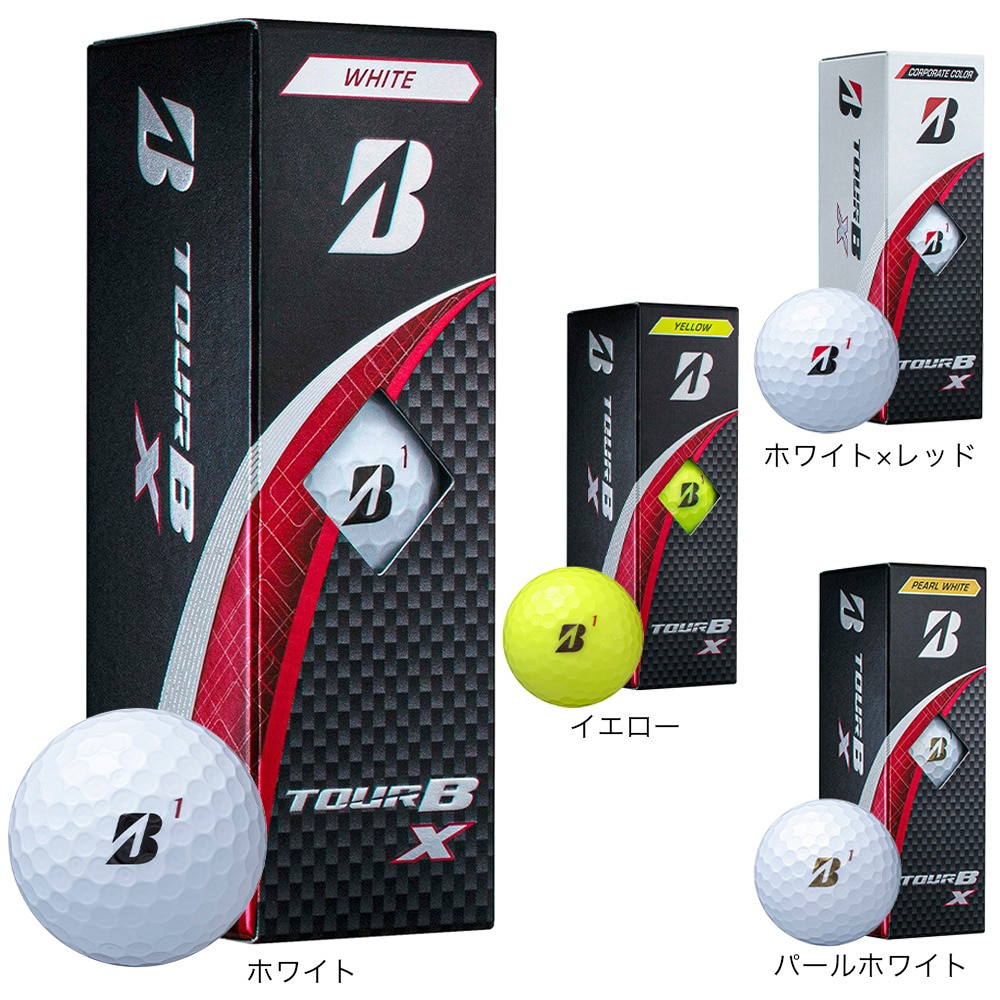 ブリヂストンゴルフ（BRIDGESTONE GOLF）（メンズ）24TOUR B X ゴルフボール B4YXJ スリーブ(3個入り)