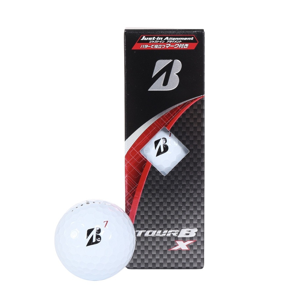 ブリヂストンゴルフ（BRIDGESTONE GOLF）（メンズ）ゴルフボール アライメント 24TOUR B X B4WXND 3P スリーブ(3個入り)