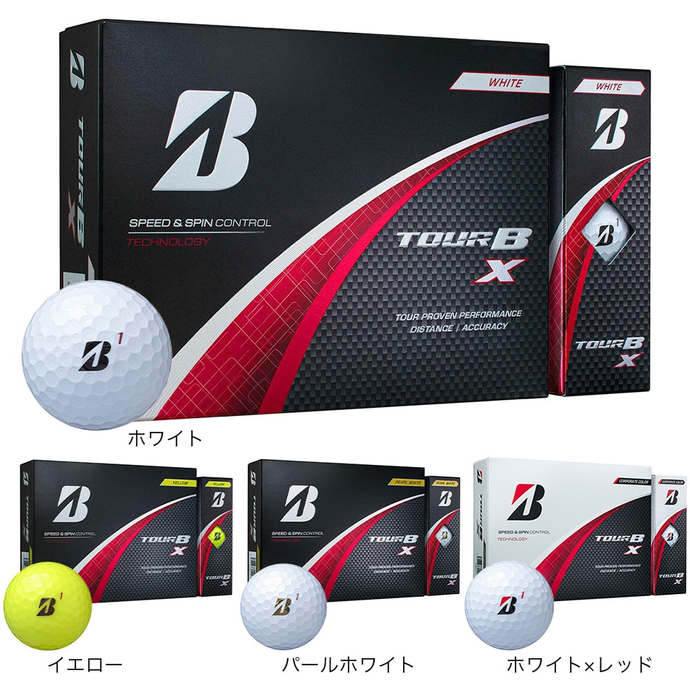 ブリヂストンゴルフ（BRIDGESTONE GOLF）（メンズ）24TOUR B X ゴルフボール B4WXJ ダース(12個入り)