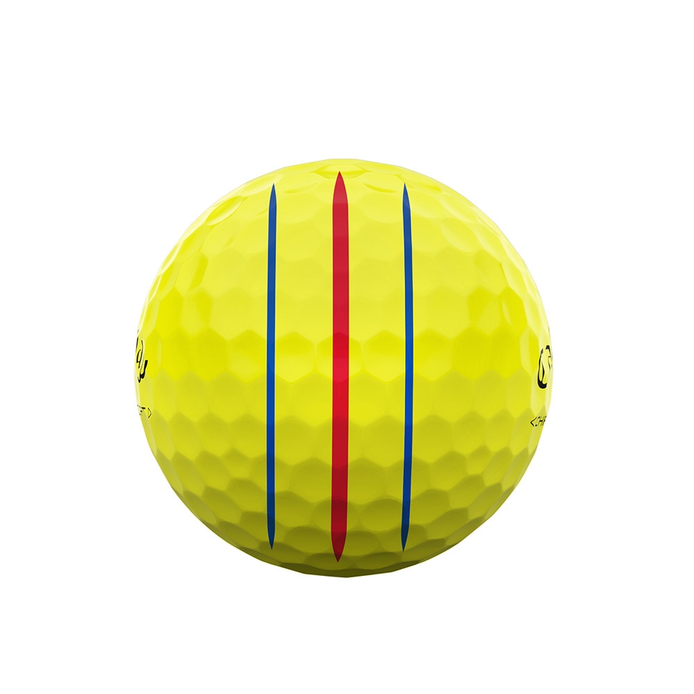 キャロウェイ（CALLAWAY）（メンズ）CHROME SOFT トリプル・トラック YLW ゴルフボール スリーブ(3個入り) クロムソフト