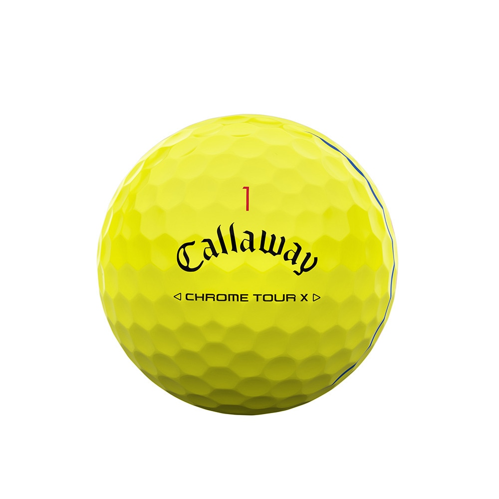 キャロウェイ（CALLAWAY）（メンズ）CHROME TOUR X トリプル・トラック YLW ゴルフボール スリーブ(3個入り) クロムツアー