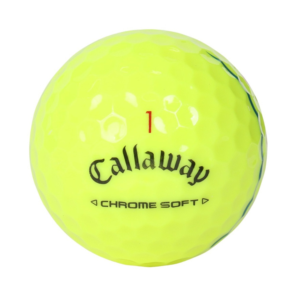 キャロウェイ（CALLAWAY）（メンズ）CHROME SOFT トリプル・トラック YLW ゴルフボール ダース(12個入り) クロムソフト