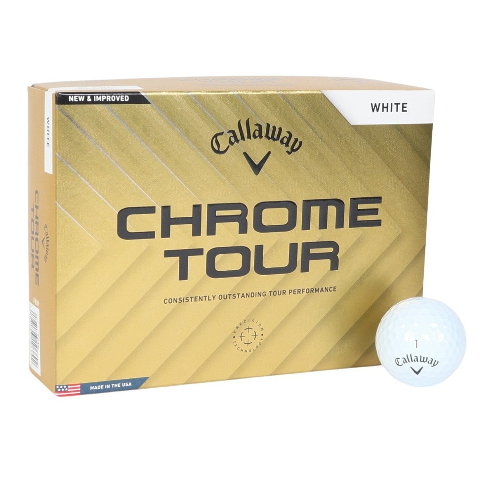 キャロウェイ（CALLAWAY）（メンズ）CHROME TOUR ゴルフボール ダース(12個入り) クロムツアー