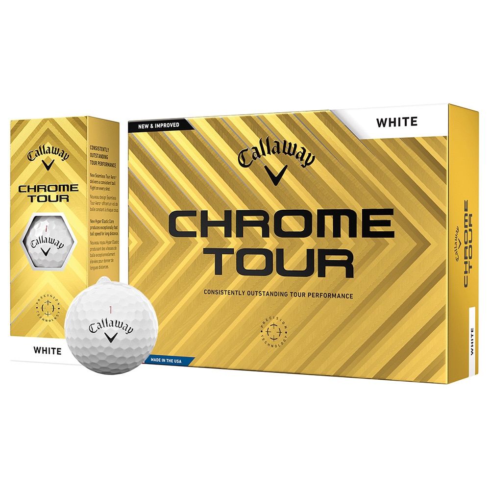 キャロウェイ（CALLAWAY）（メンズ）CHROME TOUR ゴルフボール ダース(12個入り) クロムツアー