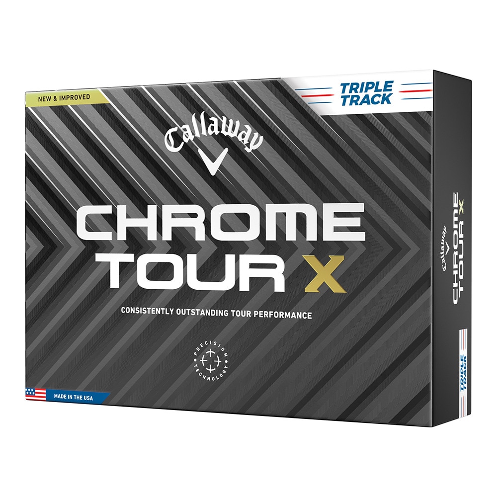 キャロウェイ（CALLAWAY）（メンズ）CHROME TOUR X トリプル・トラック ゴルフボール ダース(12個入り) クロムツアー
