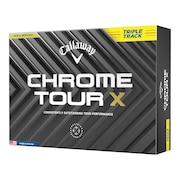 キャロウェイ（CALLAWAY）（メンズ）CHROME TOUR X トリプル・トラック YLW ゴルフボール ダース(12個入り) クロムツアー