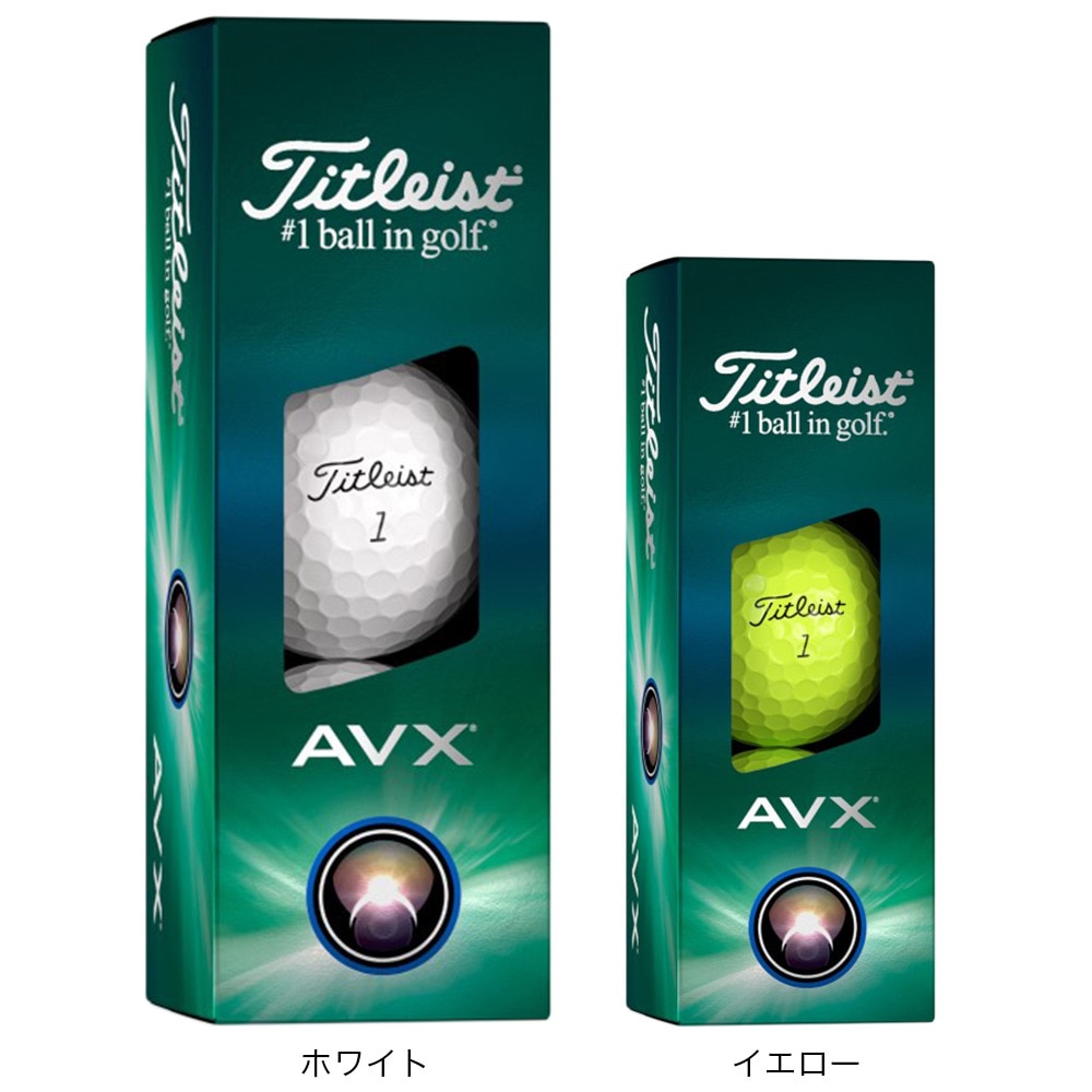 タイトリスト（TITLEIST）（メンズ）AVX YELLOW T9114S-3PJ ゴルフボール スリーブ(3個入り)