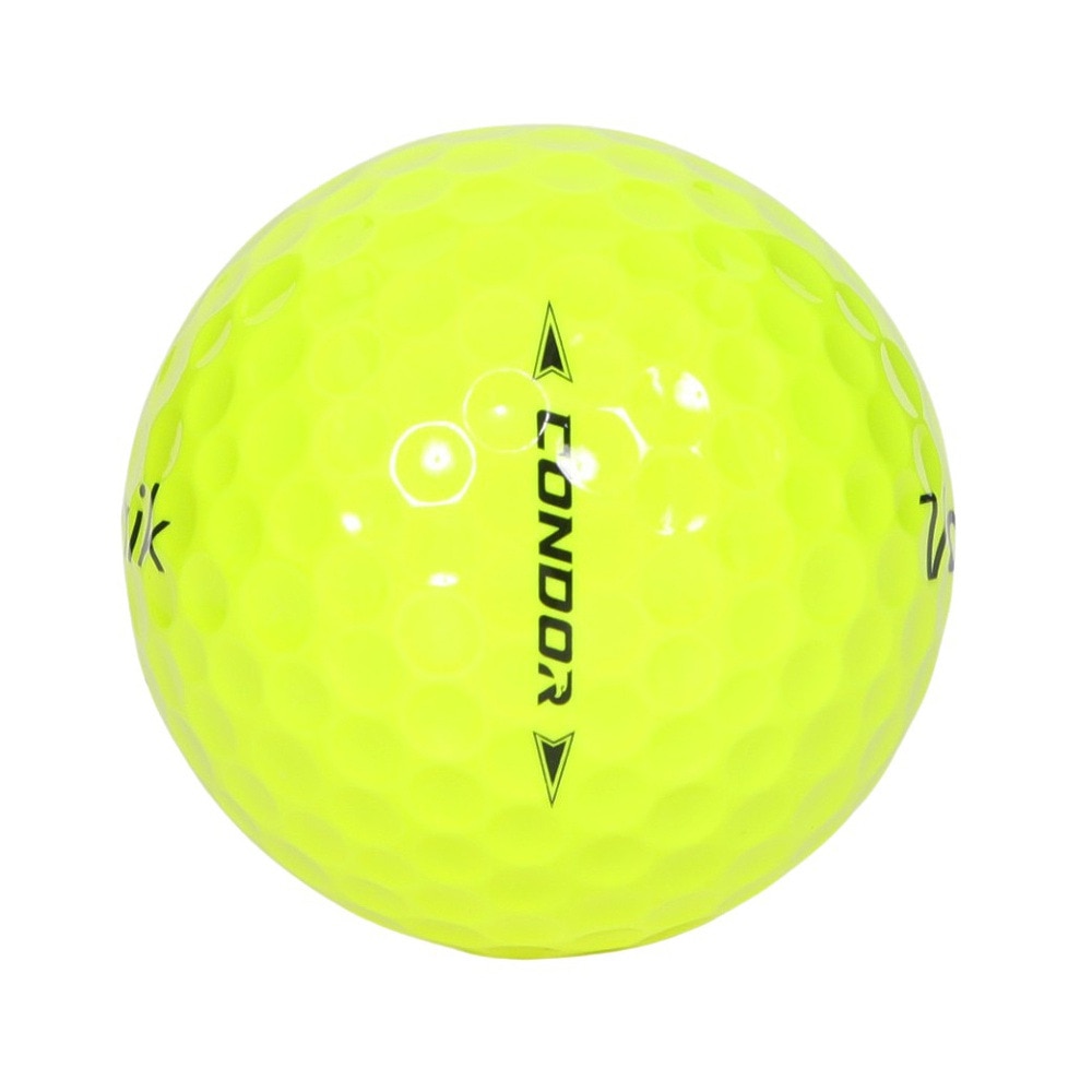 ボルビック（Volvik）（メンズ）ゴルフボール CONDOR 3PC VV5PNA21 YELスリーブ(3個入り)